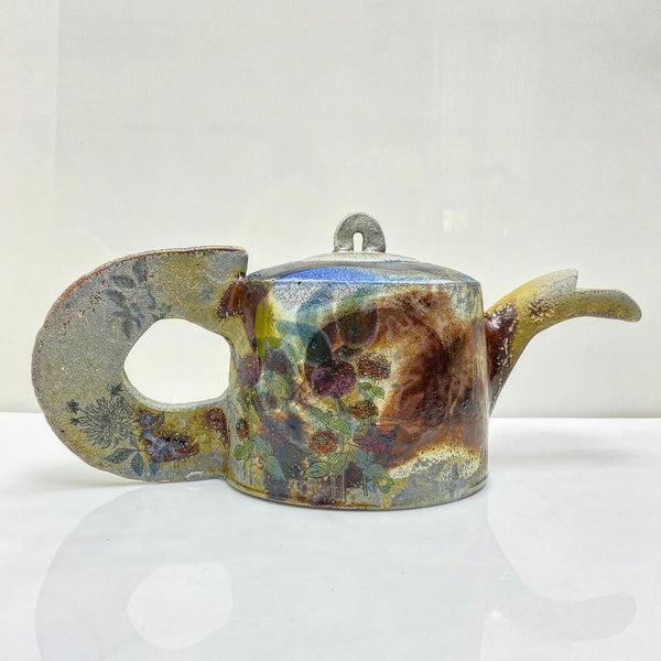 Wood fired teapot