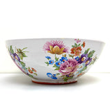Floral serving bowl