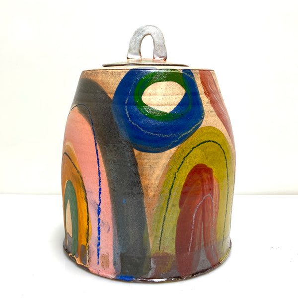 Rainbow cookie jar