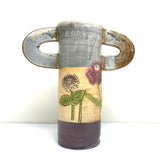 Handled Zinnia vase
