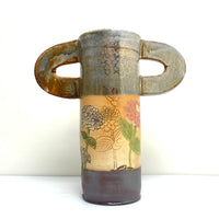 Handled Zinnia vase