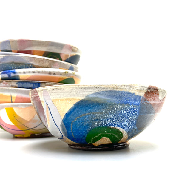 Rainbow pasta bowl