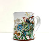 Bird and flowers mug