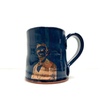 Abe Lincoln black and copper mug