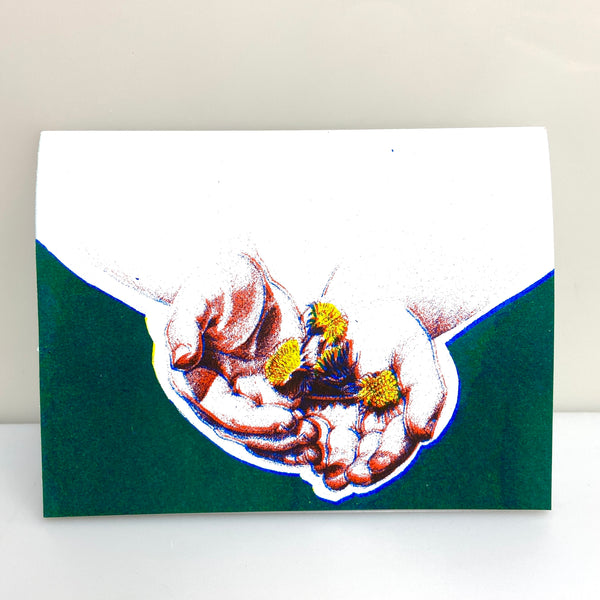 Grateful Hands - RISO print Note Cards
